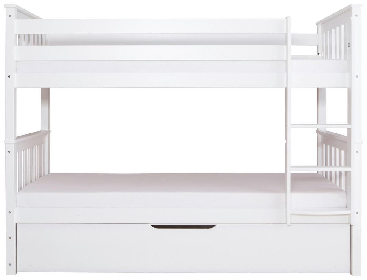 ETAGENBETT - Weiß, MODERN, Holz (90/200cm) - MID.YOU