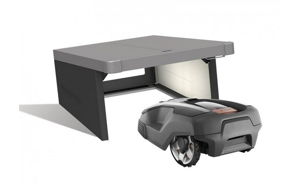 RASENROBOTERGARAGE 78/49/90 cm  - Dunkelgrau/Anthrazit, Design, Metall (78/49/90cm) - Biohort