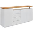 SIDEBOARD 196/92/41,5 cm  - Eichefarben/Weiß, KONVENTIONELL, Holz/Holzwerkstoff (196/92/41,5cm) - Novel
