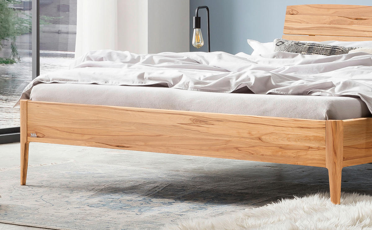 BETT 160/200 cm  in Buchefarben  - Buchefarben, Design, Holz (160/200cm) - Hasena