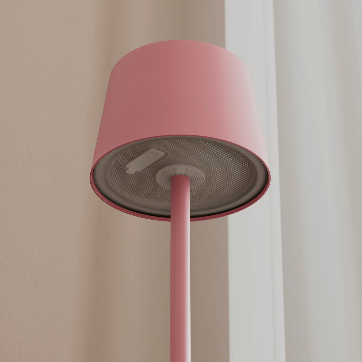 STOLNA PUNJIVA SVJETILJKA  - ružičasta, Basics, metal (9/22cm) - Novel