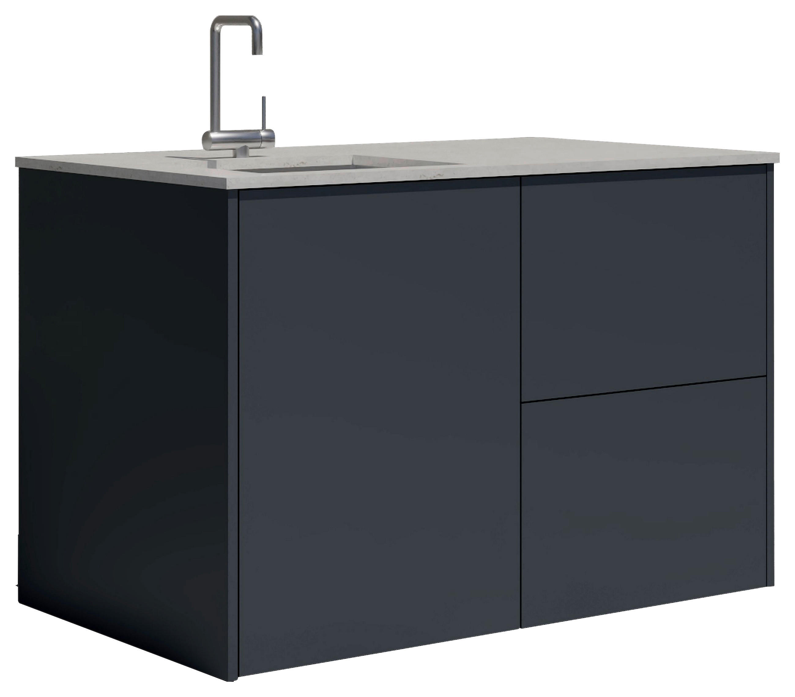 OUTDOORKÜCHE  - Sandfarben/Anthrazit, Basics, Keramik/Metall (134/92,5-98,5/63,3cm) - Dieter Knoll