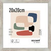 BILDERRAHMEN 22,5/22,5 cm  - Silberfarben, Basics, Holzwerkstoff (22,5/22,5cm)