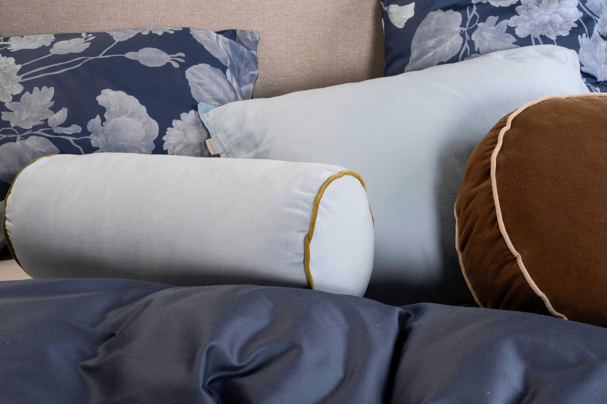 POSTELJNINA 135/200 cm saten modra  - modra, Konvencionalno, tekstil (135/200cm) - Essenza