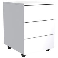 ROLLCONTAINER 39/55/45 cm  - Weiss, Modern, Holzwerkstoff/Kunststoff (39/55/45cm) - MID.YOU