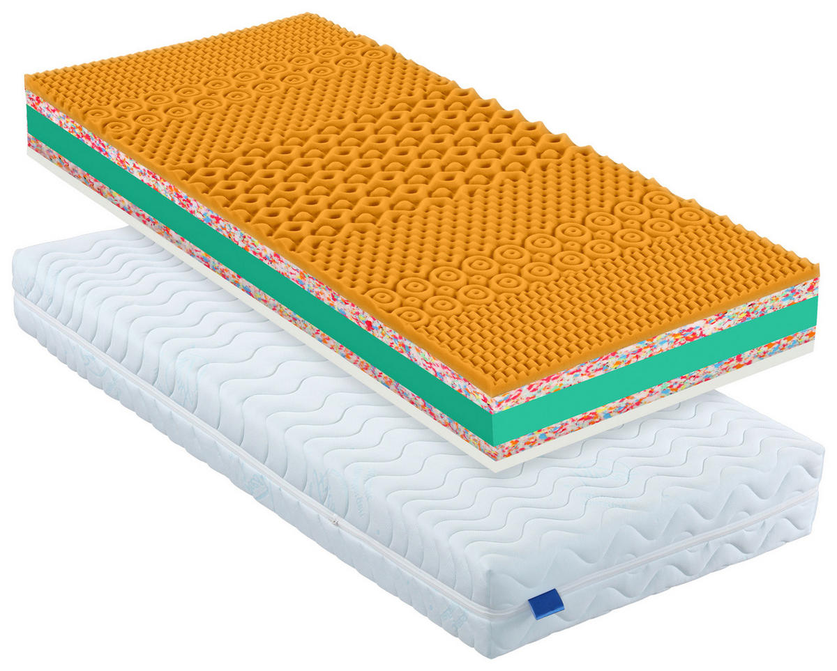 MATRACE, 90/200 cm - bílá, Basics, textil (90/200cm) - Sleeptex