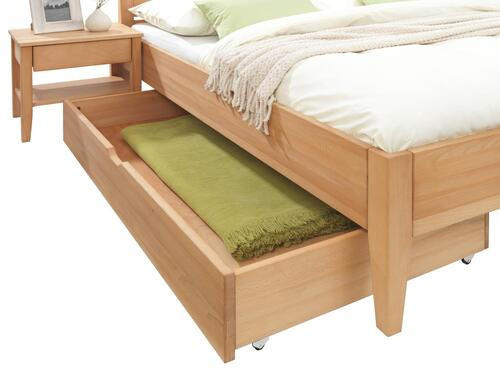 BETTKASTEN 150/21/80 cm Buchefarben  - Buchefarben, Design, Holz/Kunststoff (150/21/80cm) - Linea Natura