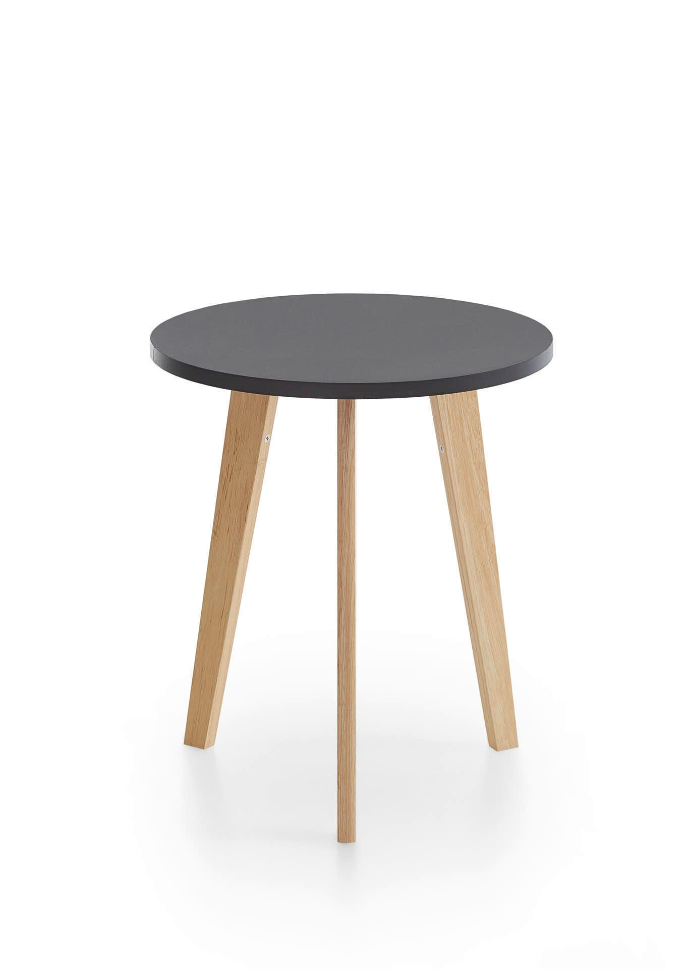 COUCHTISCH rund Schwarz  - Eichefarben/Schwarz, Design, Holz/Holzwerkstoff (50/45,8/50cm) - MID.YOU