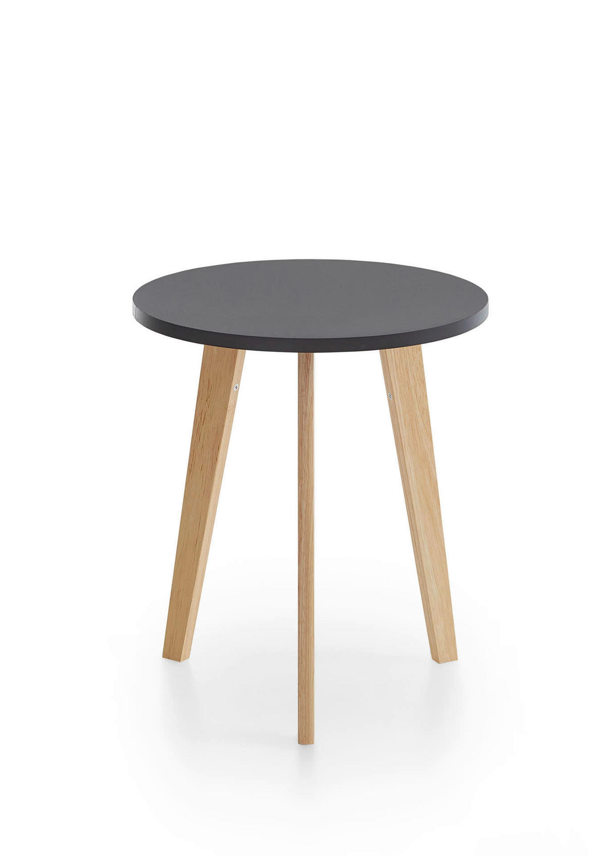 COUCHTISCH rund Schwarz  - Eichefarben/Schwarz, Design, Holz/Holzwerkstoff (50/45,8/50cm) - MID.YOU