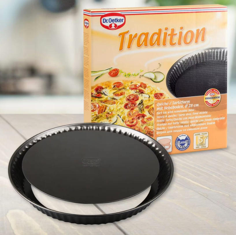 BACKFORM  - Dunkelgrau, Basics, Metall (28/4,5cm) - Dr.Oetker