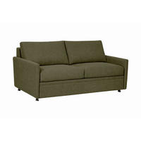 SCHLAFSOFA Chenille Grün  - Schwarz/Grün, Design, Textil (176/80/95cm) - Livetastic