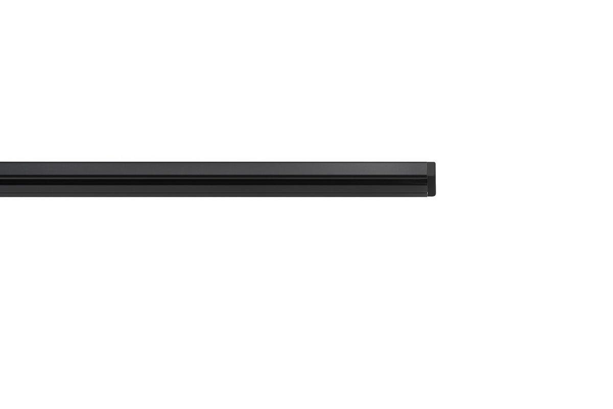 VORHANGSCHIENE - Schwarz, Basics, Metall (250cm) - Homeware