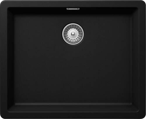 SPÜLE GREN100LAPUR  - Schwarz, Basics, Stein (55,6/45,6cm) - Schock