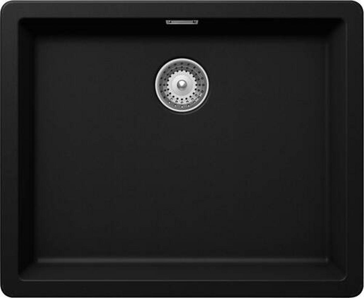 SPÜLE GREN100LAPUR  - Schwarz, Basics, Stein (55,6/45,6cm) - Schock
