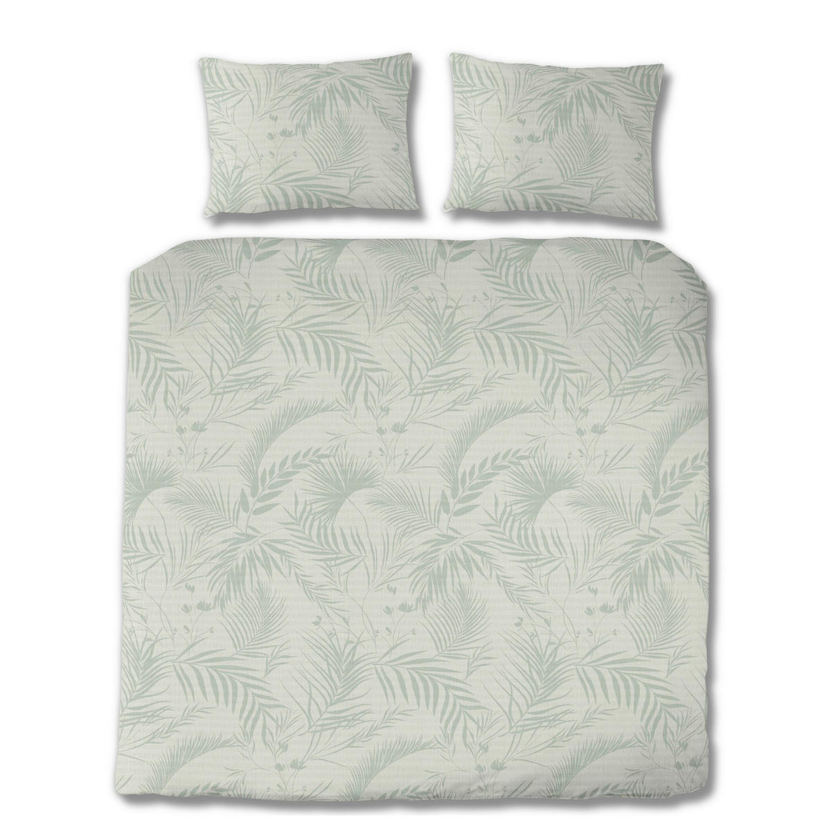 BETTWÄSCHE Seersucker 200/200 cm  - Salbeigrün, KONVENTIONELL, Textil (200/200cm) - Florella