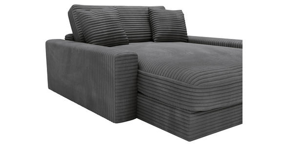 XXL-SESSEL Cord Dunkelgrau - Dunkelgrau/Schwarz, MODERN, Kunststoff/Textil (160/87/190cm) - Carryhome