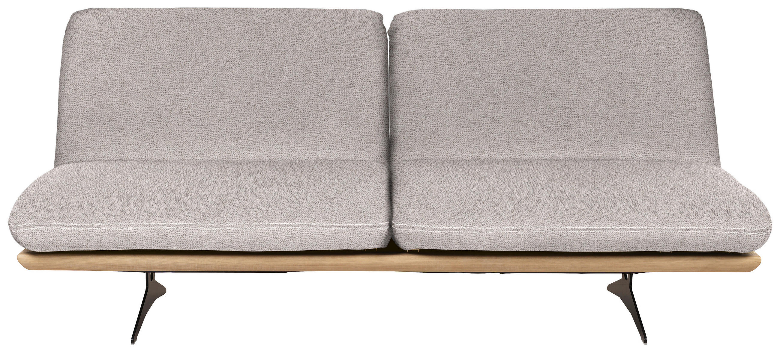 SCHLAFSOFA in Holz, Textil Naturfarben  - Beige/Schwarz, Design, Holz/Textil (204/92/90cm) - Dieter Knoll