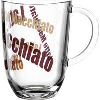 KAFFEEGLAS - Transparent/Beige, KONVENTIONELL, Glas (380ml) - Leonardo