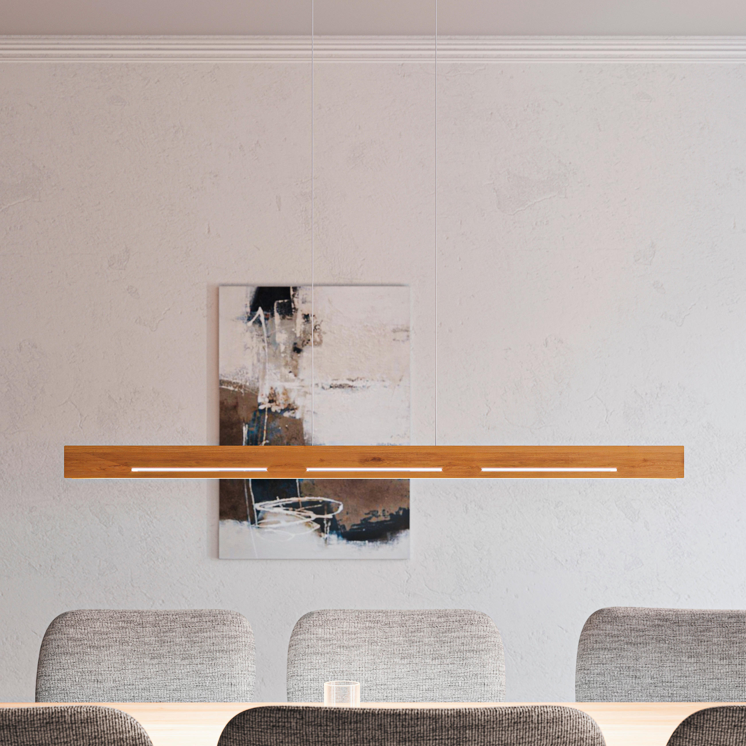 LED-HÄNGELEUCHTE 120/9/150 cm    - Natur, Holz (120/9/150cm) - Waldwelt