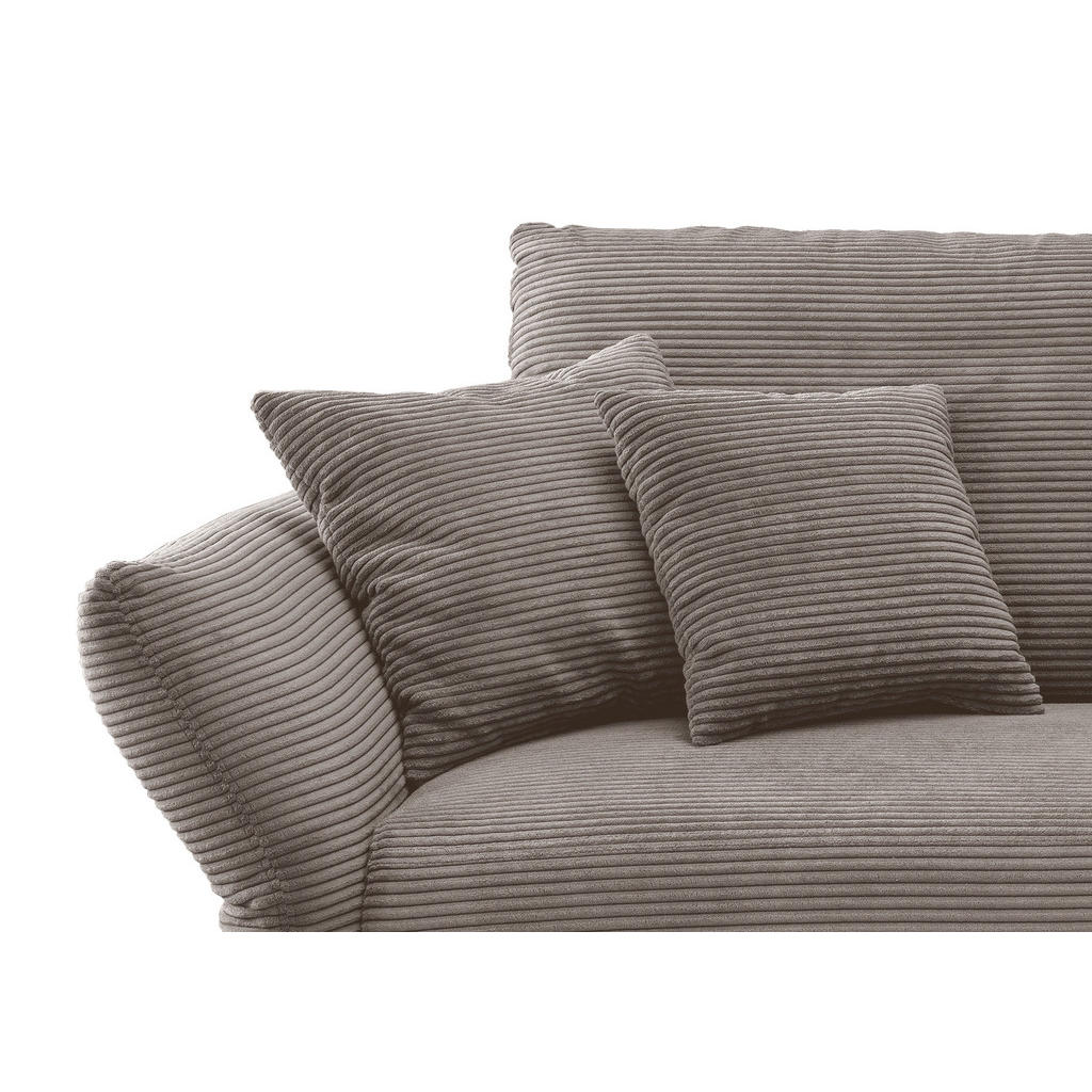 Thumbnail - Livetastic 3-Sitzer-Sofa, Graubraun, Textil, Uni, Füllung: Schaumstoff, 201x97x102 cm, Rücken echt, Armteil links, recht...