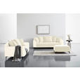 2-SITZER-SOFA in Cord, Velours Creme  - Creme/Schwarz, KONVENTIONELL, Textil/Metall (175/84/99cm) - Carryhome