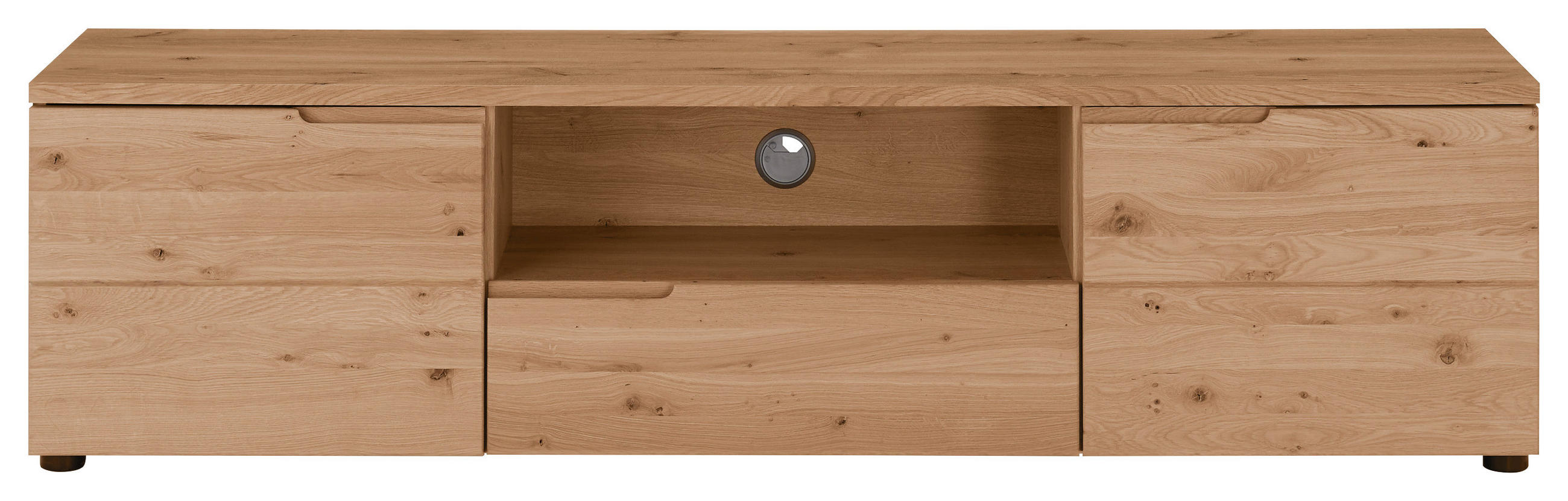 Thumbnail - Linea Natura Lowboard, Eiche, Holzwerkstoff, Eiche, massiv, 1 Schubladen, 165x42x40 cm, Holzmöbel, Kleinmöbel Holz, Holz...