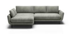COLȚAR EXTENSIBIL lemn, textil măsliniu  - măsliniu/negru, Basics, lemn/textil (167/260cm) - Welnova