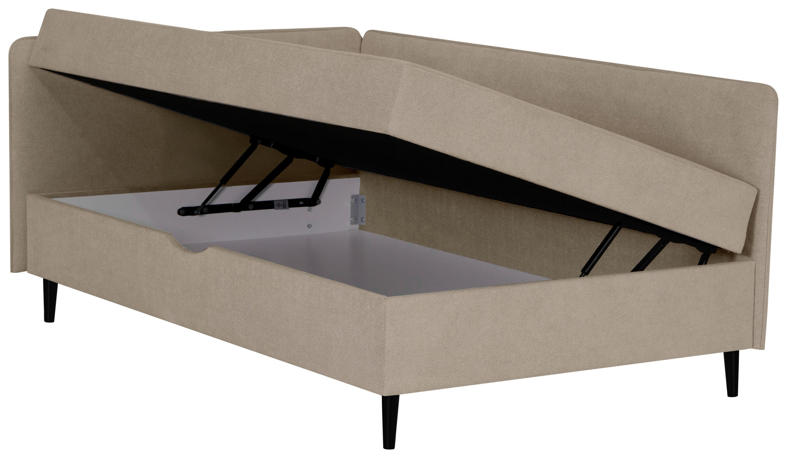BOXBETT 90/200 cm  in Beige  - Beige, Konventionell, Textil (90/200cm) - P & B