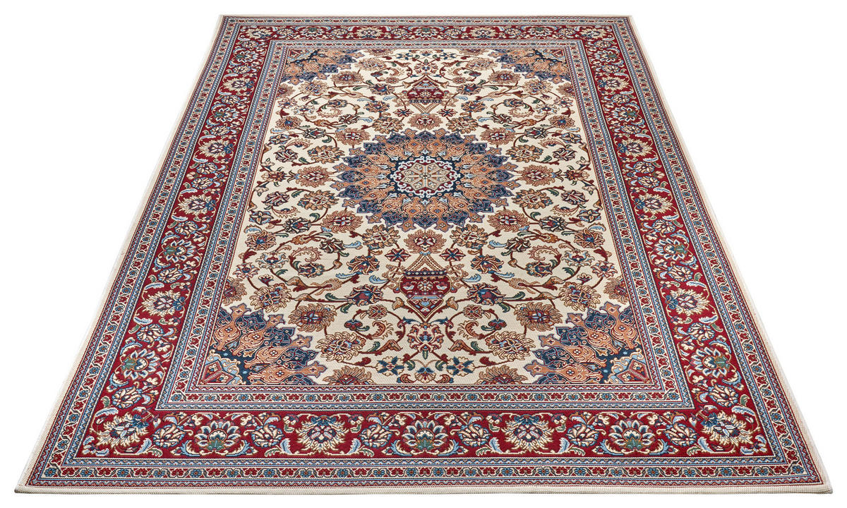 OUTDOORTEPPICH 120/180 cm Flair Creme, Rot  - Rot/Creme, Design, Kunststoff (120/180cm)