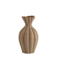 DEKOVASE  - Braun, Basics, Keramik (21,5/21,5/44,5cm) - Light & Living
