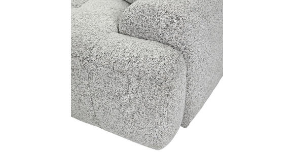 Ecksofa mit Funktion Greige Flachgewebe Zierkissen, Rückenkissen, Bettkasten, Schlaffunktion, Rücken echt, Liegefläche im Originalstoff  - Greige/Schwarz, KONVENTIONELL, Kunststoff/Textil (190/277cm) - Carryhome