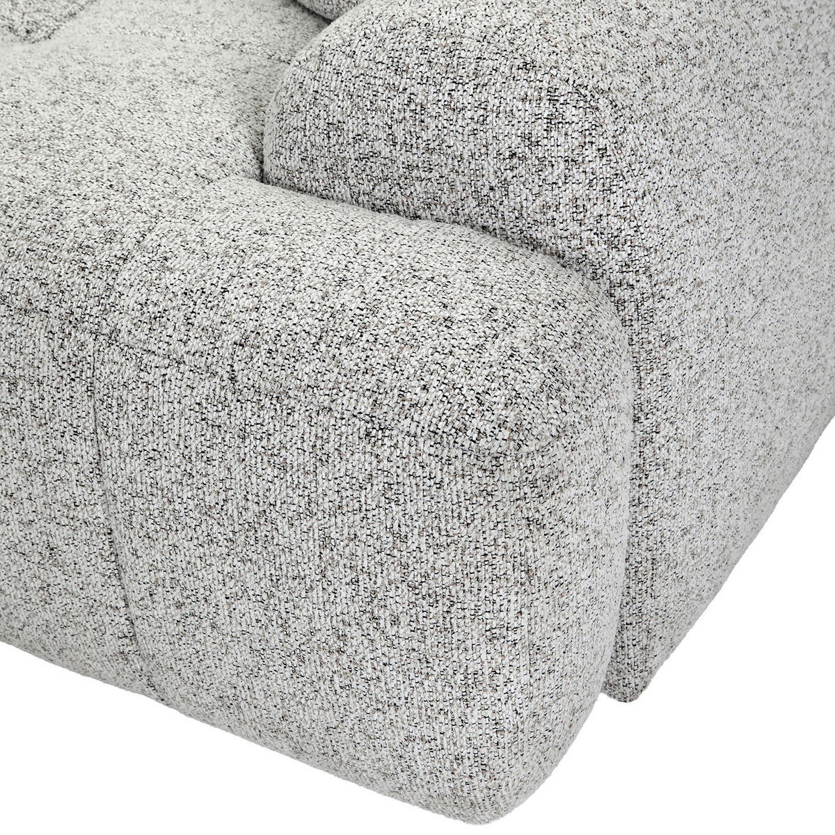 Ecksofa mit Funktion Greige Flachgewebe Zierkissen, Rückenkissen, Bettkasten, Schlaffunktion, Rücken echt, Liegefläche im Originalstoff  - Greige/Schwarz, KONVENTIONELL, Kunststoff/Textil (190/277cm) - Carryhome