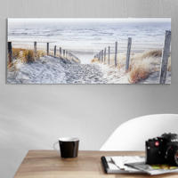GLASBILD Strand & Meer Multicolor 125/50 cm  - Multicolor, Design, Glas (125/50cm) - Monee