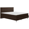 BOXSPRINGBETT 180/200 cm  in Braun  - Alufarben/Braun, KONVENTIONELL, Textil/Metall (180/200cm) - Carryhome