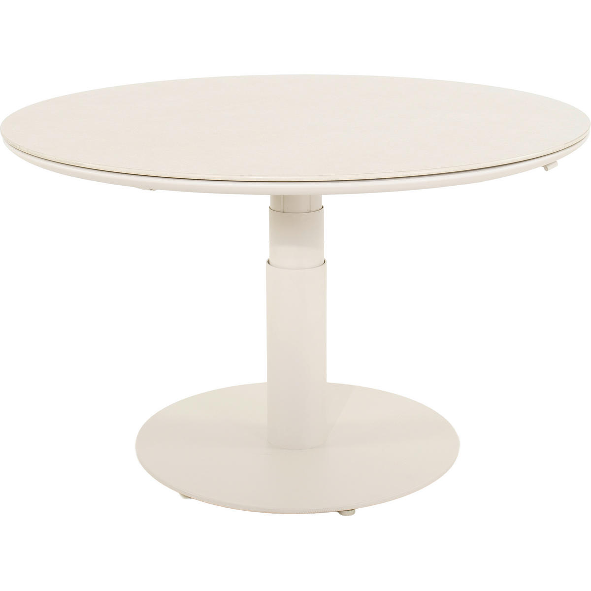 GARTENTISCH Metall, Keramik  - Beige, MODERN, Keramik/Metall (120/51-74cm) - Ambia Garden