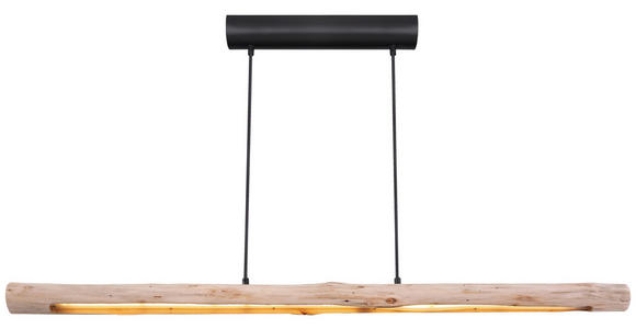 LED-HÄNGELEUCHTE 120/8/150 cm - Schwarz/Naturfarben, Design, Holz/Holzwerkstoff (120/8/150cm) - Novel