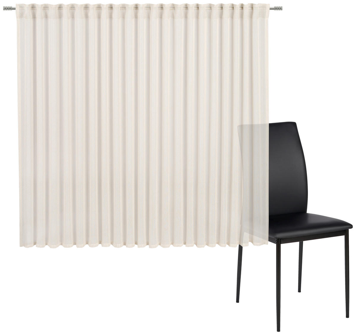 ZAVJESA SA SKRIVENIM OMČAMA bež  300/160 cm  - bež, Basics, tekstil (300/160cm) - Esposa