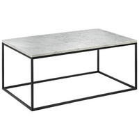COUCHTISCH in Stein 100/60/42,5 cm  - Schwarz, Design, Stein/Metall (100/60/42,5cm) - Johann Jakob
