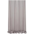 DEKOSTOFF per lfm halbtransparent  - Grau, Basics, Textil (140cm) - Esposa
