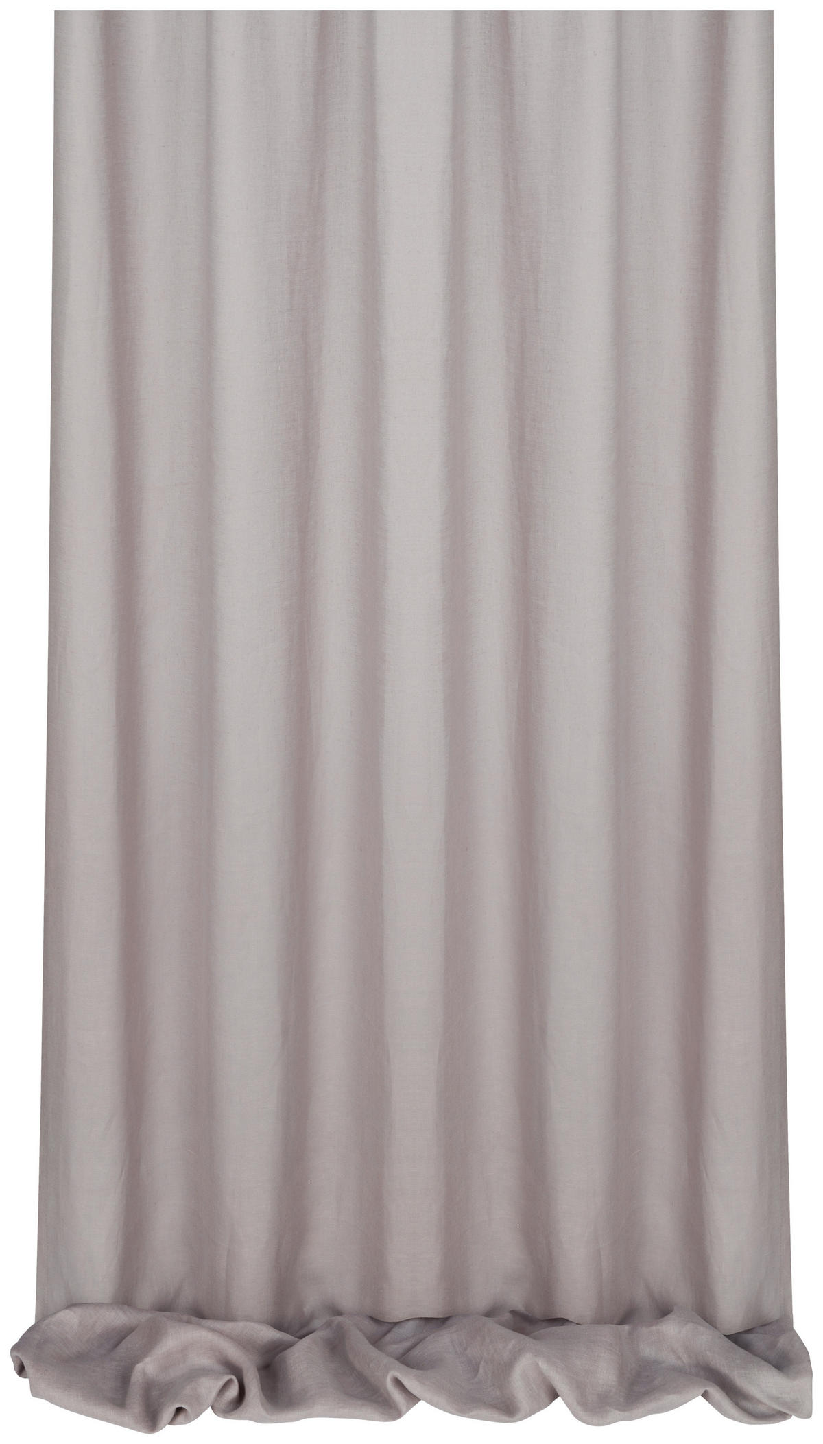 DEKOSTOFF per lfm halbtransparent  - Grau, Basics, Textil (140cm) - Esposa