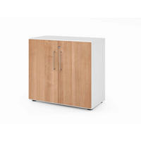 AKTENSCHRANK Weiß, Nussbaumfarben  - Nussbaumfarben/Weiß, Basics, Holzwerkstoff (80/74,8/41,7cm) - Venda