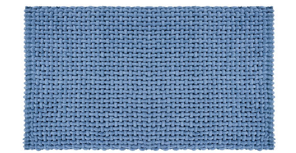 BADEMATTE Blau 70/120 cm  - Blau, Design, Kunststoff/Textil (70/120cm) - Esposa