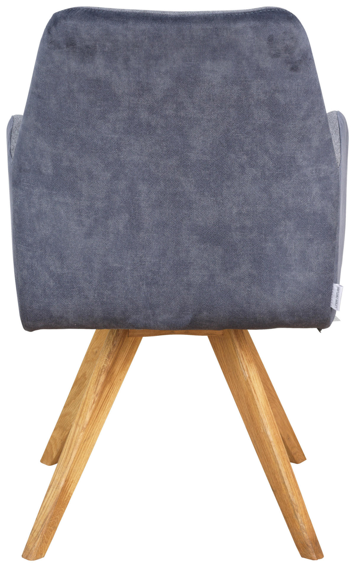 ARMLEHNSTUHL  in Webstoff  - Eichefarben/Dunkelgrau, KONVENTIONELL, Holz/Textil (61/88/69cm) - Linea Natura