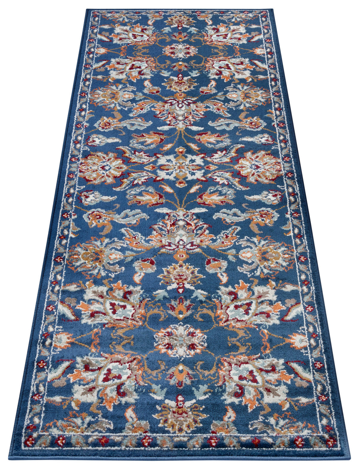 LÄUFER 80/240 cm Luxor Blau, Multicolor  - Blau/Multicolor, Design, Kunststoff/Textil (80/240cm)