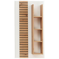 WANDBOARD  55/106/17 cm  - Weiss/Eiche Artisan, Design, Holzwerkstoff (55/106/17cm) - Stylife