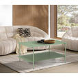 COUCHTISCH 90/58,4/40 cm rechteckig Grün  - Grün, Design, Metall (90/58,4/40cm) - Carryhome