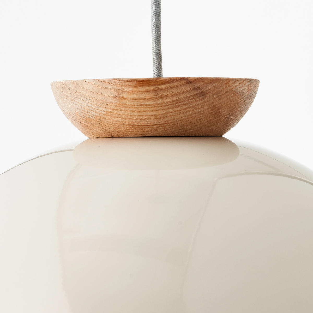 HÄNGELEUCHTE 35/174,5 cm    - Hellbraun/Grau, Basics, Holz/Metall (35/174,5cm) - Brilliant