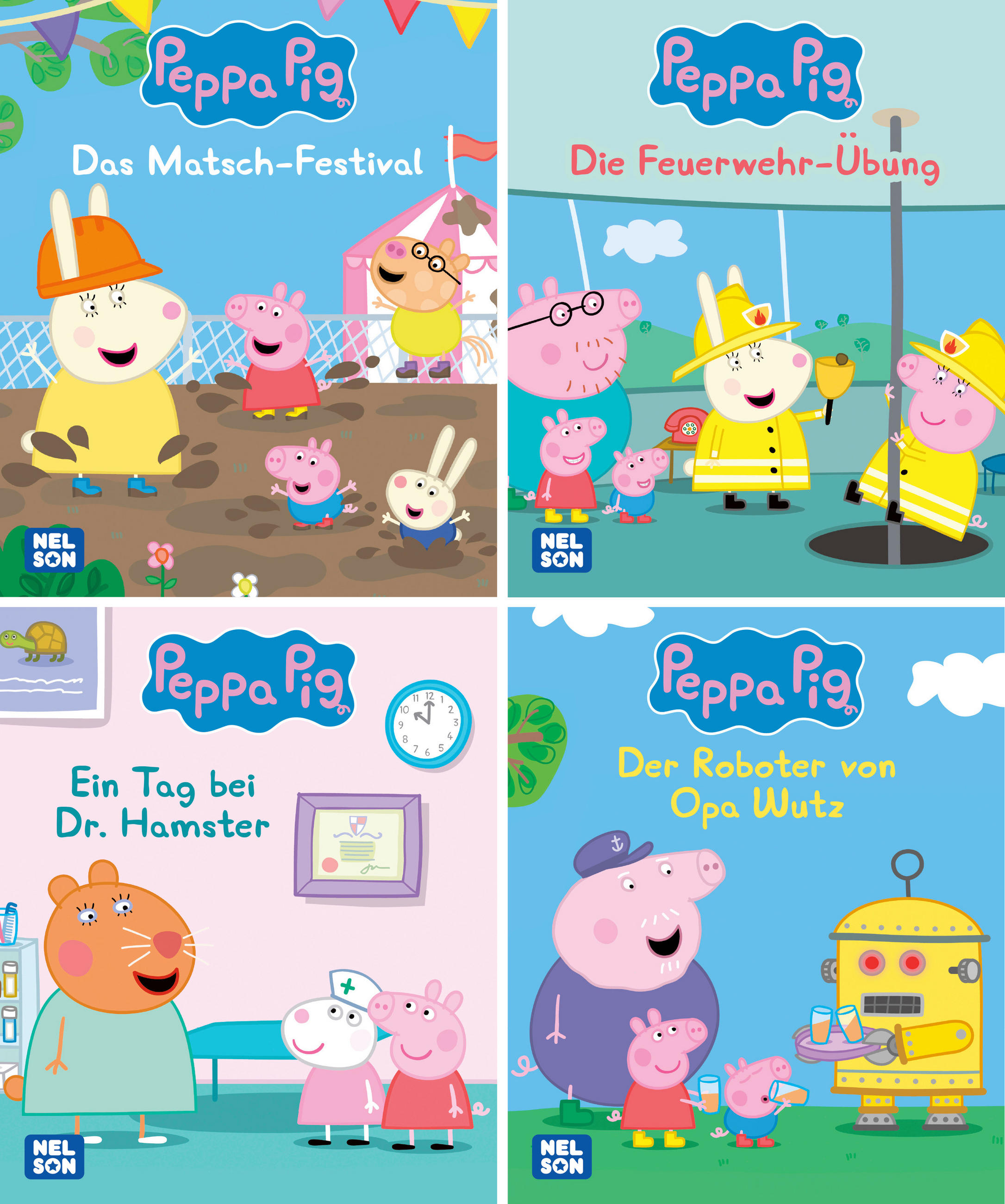 BUCH Nelson Mini-Bücher: Peppa Pig 29-32  - Multicolor, Basics, Papier (12,2/10,8/7cm)