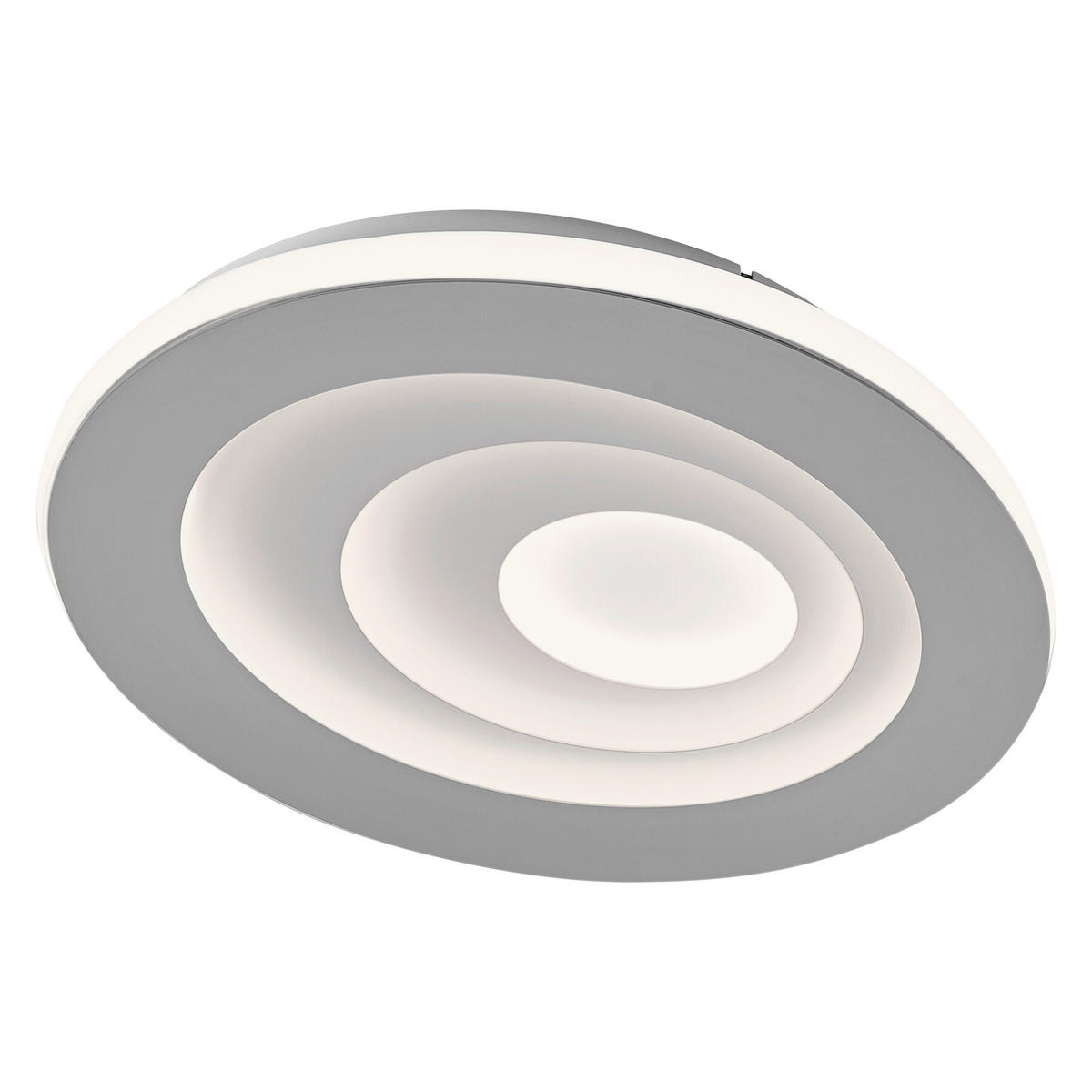 LED-DECKENLEUCHTE Orbis Spiral 30/36/5,6 cm   - Grau, Design, Kunststoff/Metall (30/36/5,6cm) - Osram