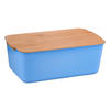 BROTBOX - Naturfarben/Hellblau, Basics, Naturmaterialien/Kunststoff (30.5/18.5/12cm) - Kesper